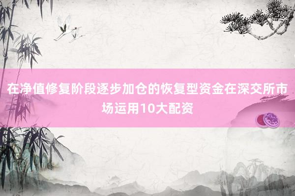 在净值修复阶段逐步加仓的恢复型资金在深交所市场运用10大配资