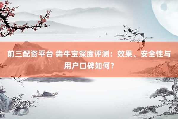 前三配资平台 犇牛宝深度评测：效果、安全性与用户口碑如何？