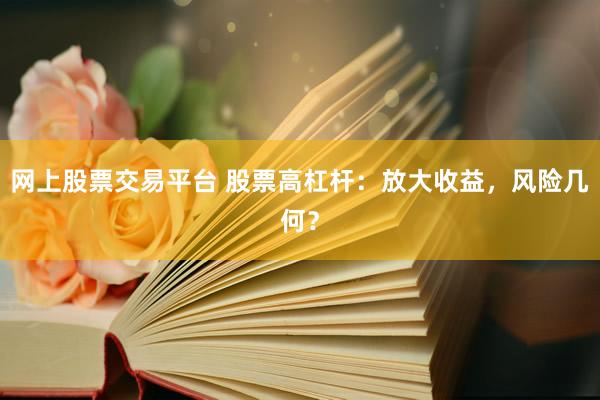 网上股票交易平台 股票高杠杆：放大收益，风险几何？